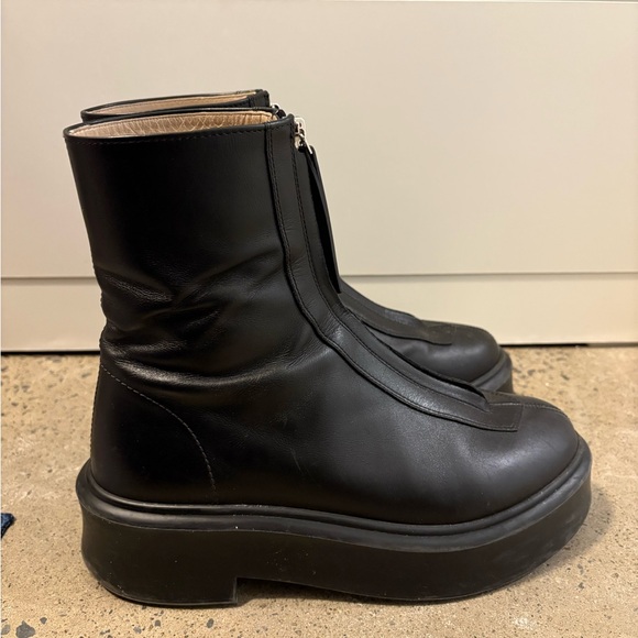 The Row Black Zipped Ankle Boots - Picture 4 of 12